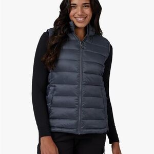 32 Degrees Dark Shadow Charcoal Gray Puffer Vest Large NWT